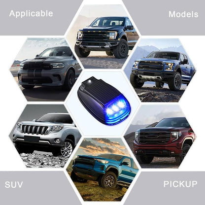 Wireless Solar RGB Roof Lights for Trucks Remote Control Strobe Cab Lamps